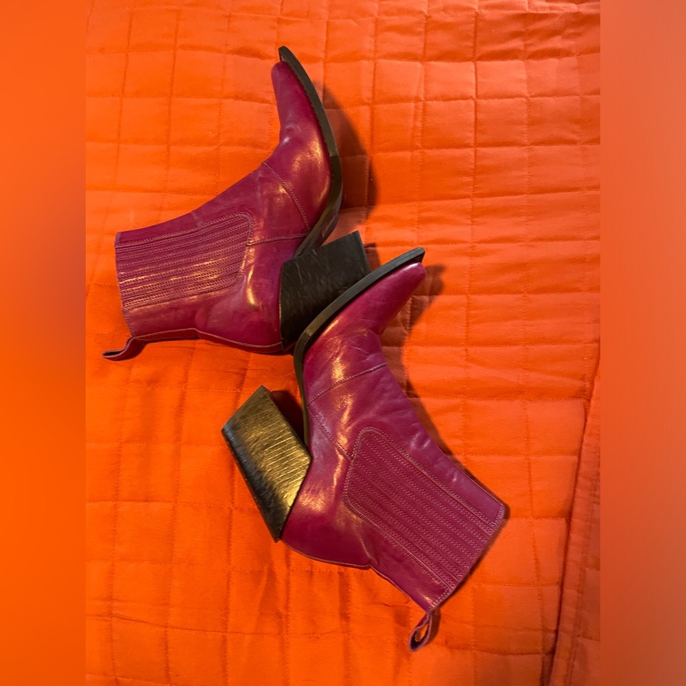Purple Diana Fluevog boots